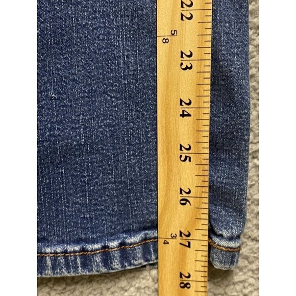 Levis 512 Red Tag Jeans Womens 16 Blue Perfectly Slimming Short Denim St… - Picture 5 of 9